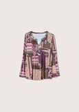 Blusa Sora con stampa patchwork VIOLA UVA Donna immagine n. 4