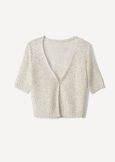 Cardigan Chantal Lurex Con Paillettes BEIGE LATTEGOLD Donna immagine n. 3