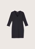 Abito Amir in tessuto screp NERO BLACK Donna immagine n. 5