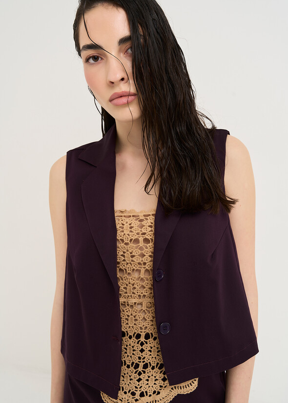 Clayd sleeveless Studio shirt VIOLA Woman null