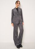 Corduroy Velvet  Suit GRIGIO CENEREVIOLA PURPLE Woman image number 1