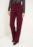 Giorgia pleated-texture trousers ROSSO BORDEAUXMARRONE Woman image number 2
