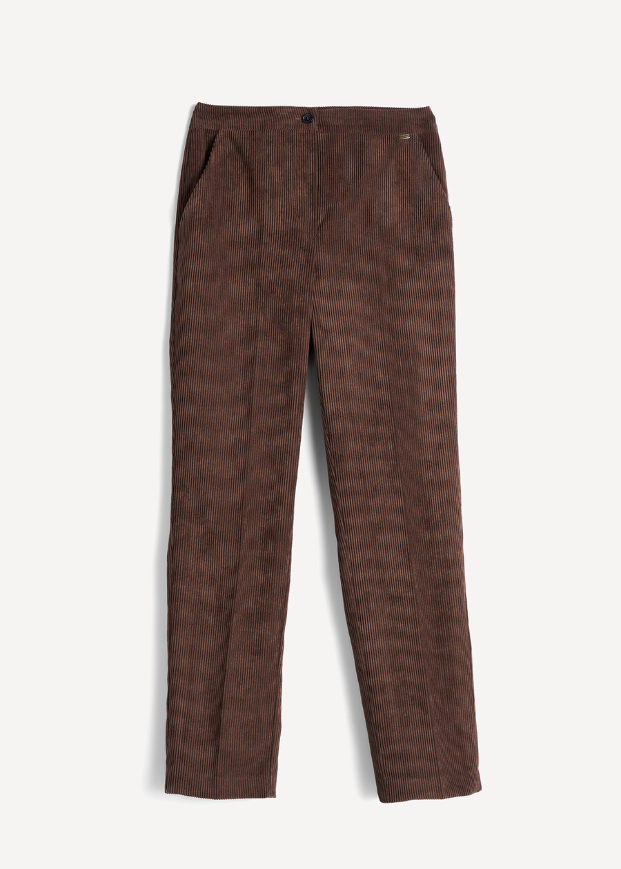 Pantaloni Alice a coste a sigaretta MARRONE Donna , immagine n. 6