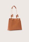 Bora eco-leather shopping bag MARRONE CARAMELLO Woman image number 2