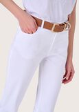 Pantalone Cindy in cotone BIANCO Donna immagine n. 3
