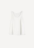 Top Teresa in satin con spallina NERO BLACKBIANCO WHITEBLU Donna immagine n. 5