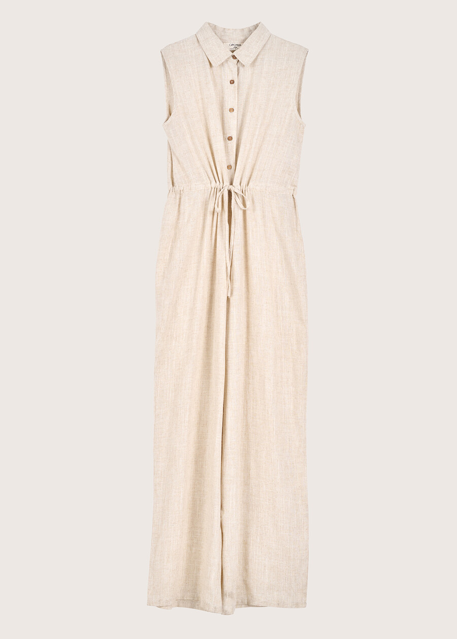 Jumpsuit Tommy in lino e viscosa BEIGE NARCISO Donna , immagine n. 5