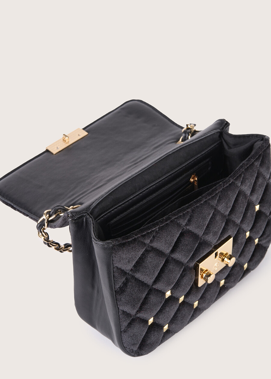 Pochette Bertha in velluto NERO BLACKVIOLA MOSTO Donna , immagine n. 3