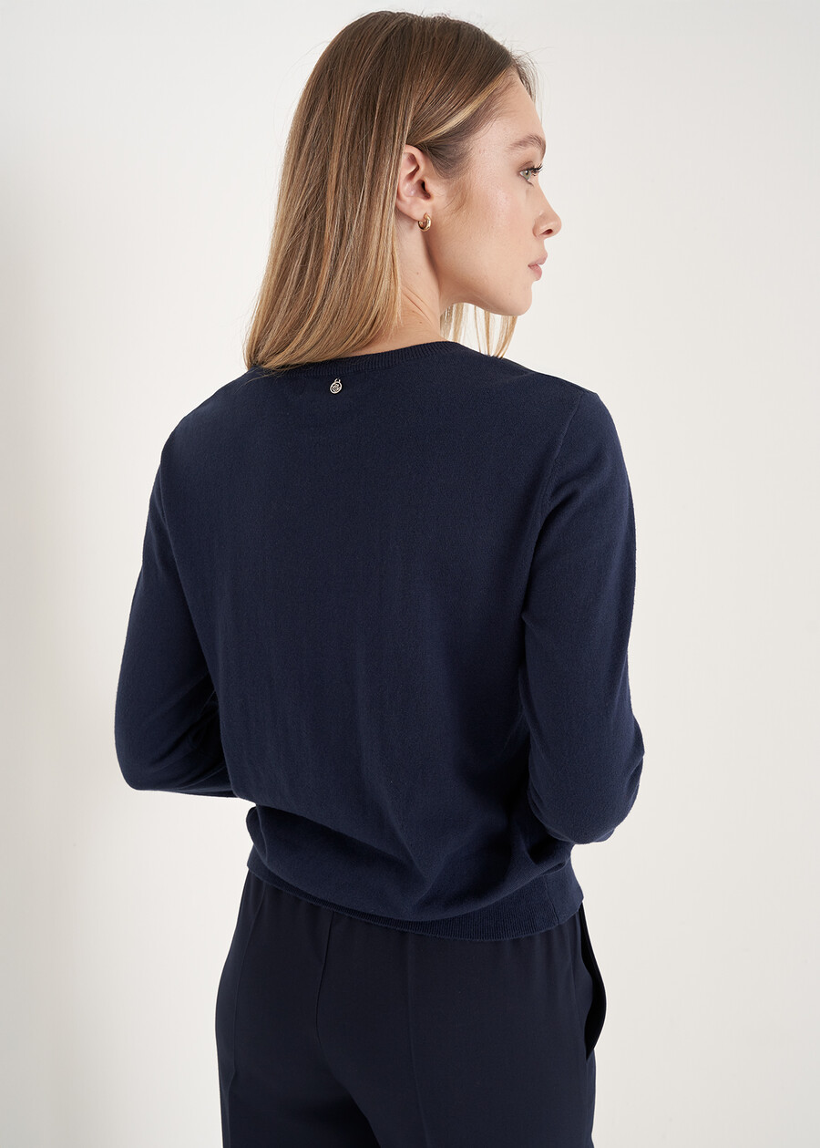 Monaco cotton e silk jersey BLUBIANCO BURRO Woman , image number 3