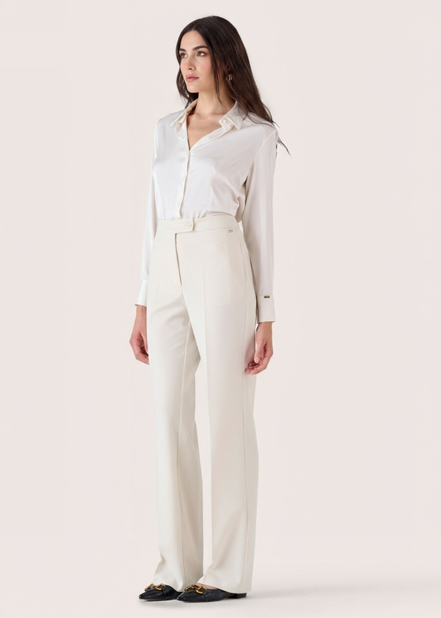 Pantalone Giorgia in tessuto tecnico NERO BLACKBEIGE GESSOBLU Donna , immagine n. 3