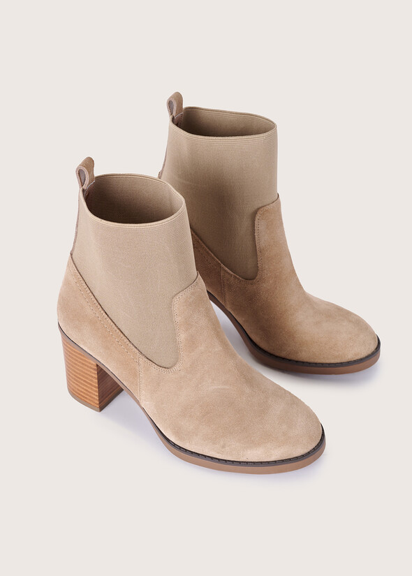 Sissi genuine suede ankle boot MARRONE TABACCO Woman null