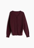 Cardigan Chiara in lana cashmere ROSSO BORDEAUXVERDE Donna immagine n. 5