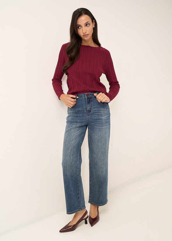 Pantaloni Kate con dettagli a contrasto DENIM MEDIUM DENIM Donna null