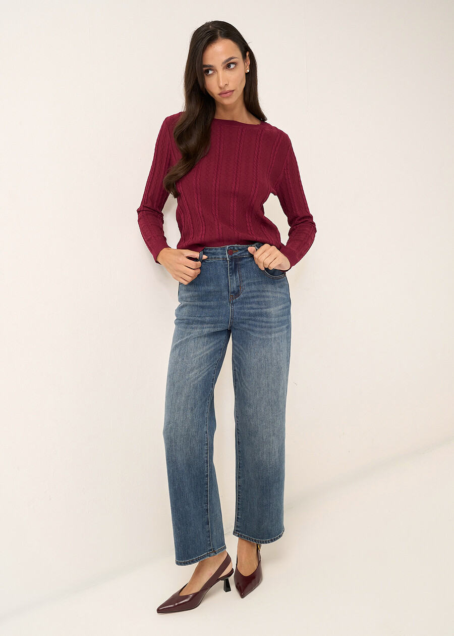 Pantaloni Kate con dettagli a contrasto DENIM MEDIUM DENIM Donna , immagine n. 1