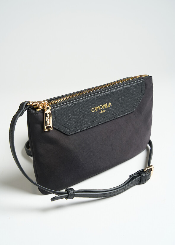 Borsa Tonga Nylon A in ecopelle NERO Donna null