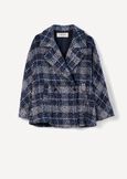 Cappotto corto Carl a quadri BLU BLUE Donna immagine n. 5