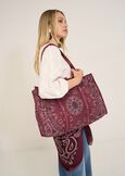 Shopping bag Bailey in cotone ROSSO BORDEAUX Donna immagine n. 1