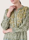 Celine viscose blend blouse VERDE ARGILLA Woman image number 3