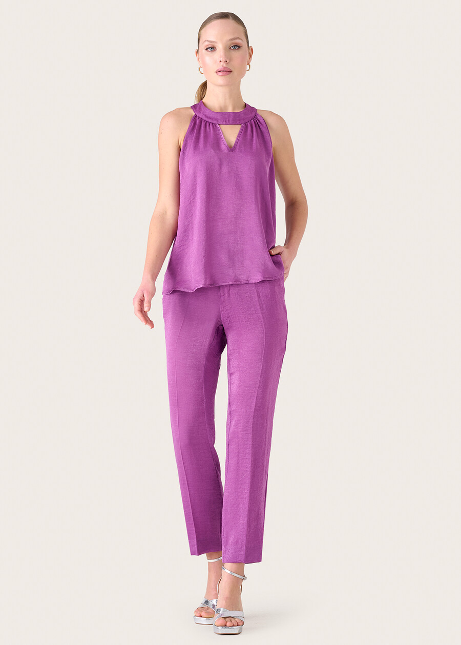 Pantaloni Alice effetto bagnato VIOLA GRAPE Donna , immagine n. 1