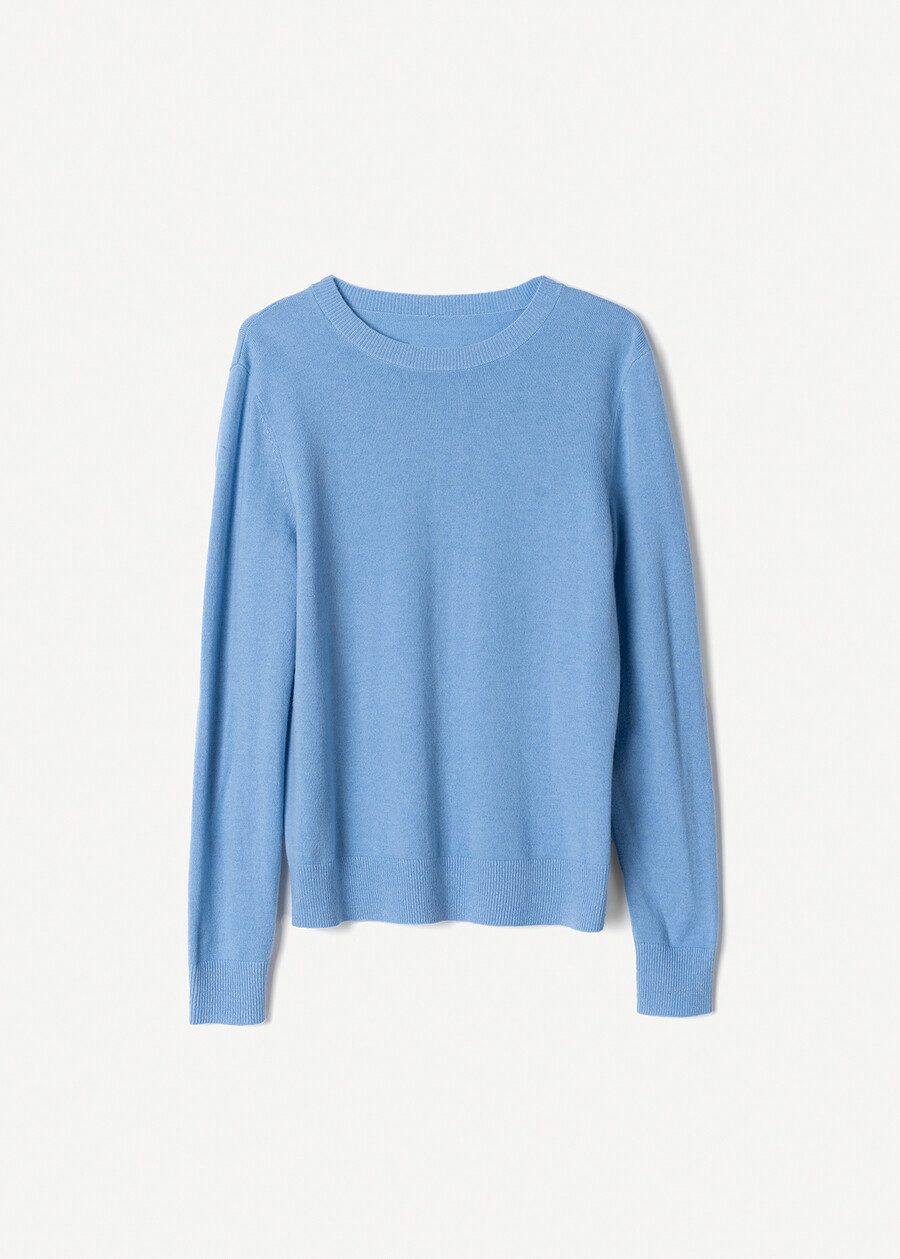 Monaco crew-neck sweater CELESTE FIORDALISOROSA Woman , image number 4