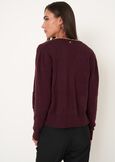 Crimea cardigan with gold chain BLU MIDNIGHTVIOLA VINACCIA Woman image number 3