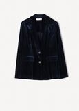Giacca Goya in velluto BLU MIDNIGHTVIOLA VINACCIA Donna immagine n. 5