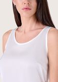 Top Tiziano in satin BIANCOBLUE OLTREMARE FUXI GLOSSMARR CACAO Donna immagine n. 2