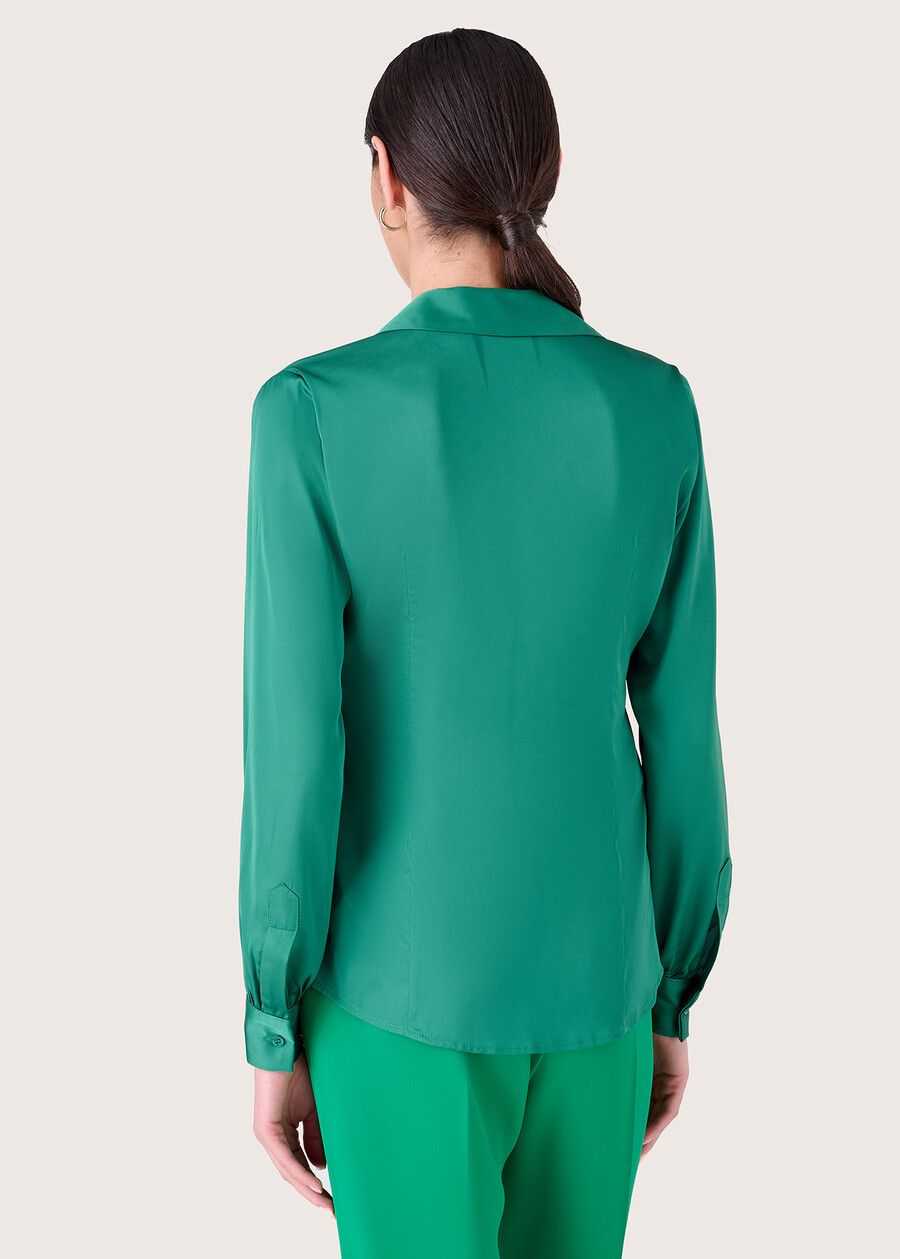 Candida satin shirt VERDE GARDEN Woman , image number 3