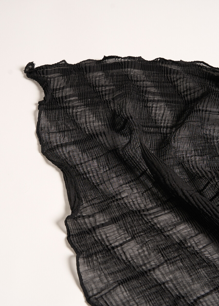 Sciarpa Sunny tinta unita NERO BLACKBLU MIDNIGHTBEIGEVIOLA VINACCIA Donna , immagine n. 3