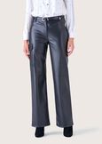 Paige eco-leather cargo trousers NERO BLACK Woman image number 2