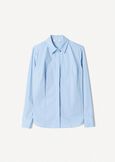 Alessia-D basic cotton shirt BIANCO WHITEBLU CELESTE Woman image number 4