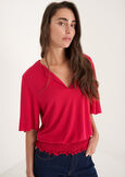 Blusa Celina in jersey VERDE GARDENROSA FUCSIA Donna immagine n. 1