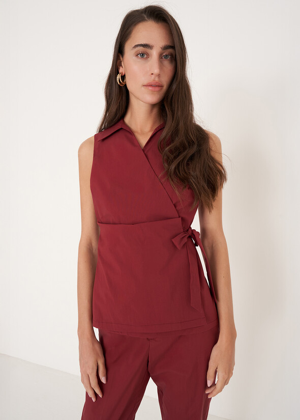 Camicia Tassiopea in cotone
 ROSSO BORDEAUX Donna null