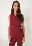 Camicia Tassiopea in cotone ROSSO BORDEAUX Donna immagine n. 1