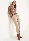 Camicia Alessia in georgette BEIGE Donna immagine n. 4