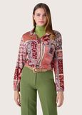 Salem patchwork pattern shirt MARRONE TIERRA Woman image number 1