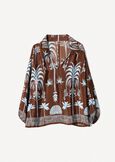 Bernie printed blouse with collar MARRONE TERRA Woman image number 4