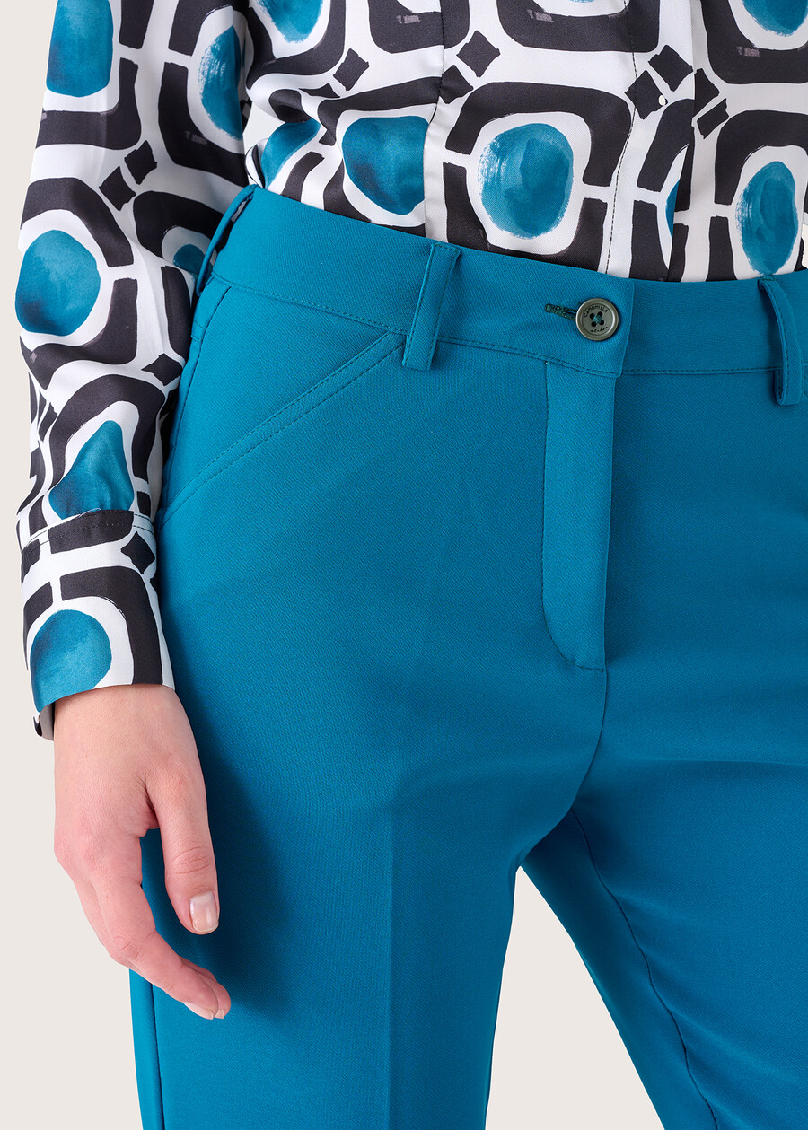 Kate technical fabric trousers BLUE COLONIAL Woman , image number 3