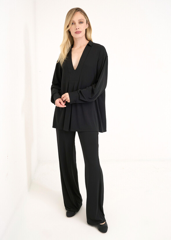 Pantaloni Pablos in jersey NERO Donna null