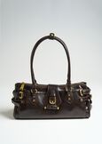 Basha faux leather bowling bag MARRONE Woman image number 3
