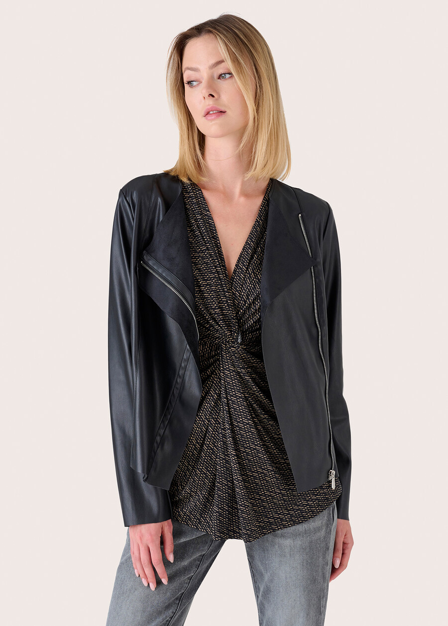 Coprispalle Carel con collo sciallato NERO BLACK Donna , immagine n. 2