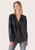 Coprispalle Carel con collo sciallato NERO BLACK Donna immagine n. 2