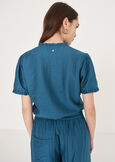 Blusa Babus in viscosa MARRONEBLU OTTANIO Donna immagine n. 3
