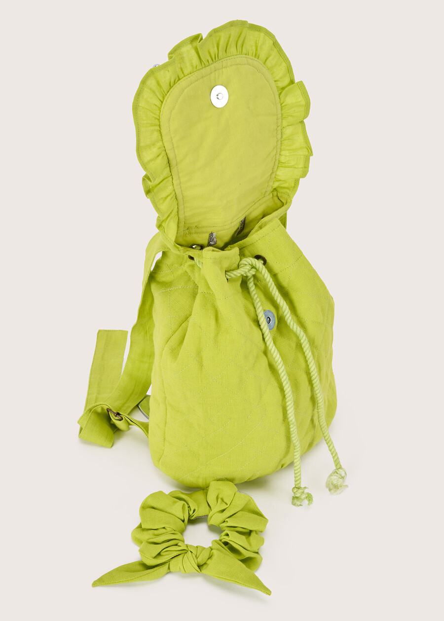 Baby backpack for girls VERDE TASSONI Woman , image number 4
