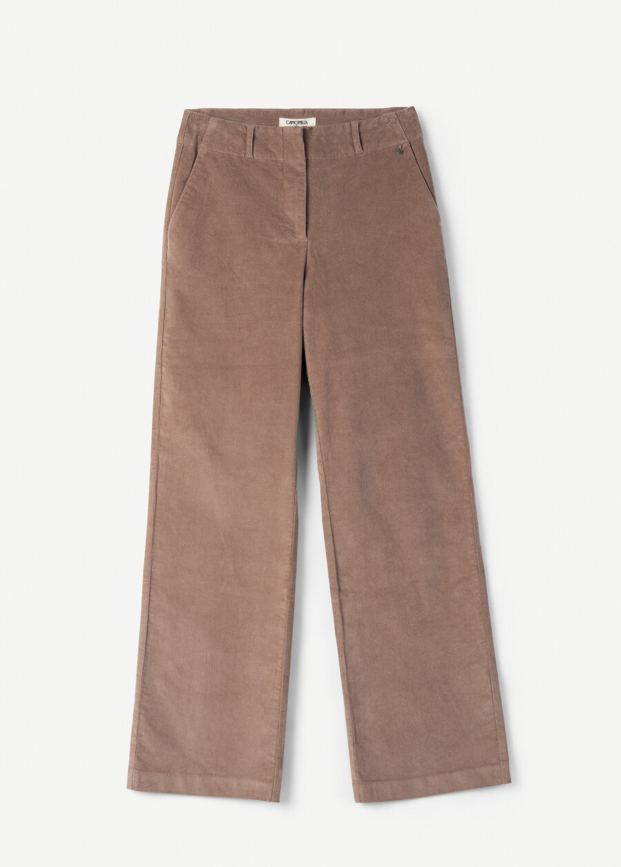 Pantalone Giorgia in velluto di cotone GRIGIO TORTORANERO BLACK Donna , immagine n. 5