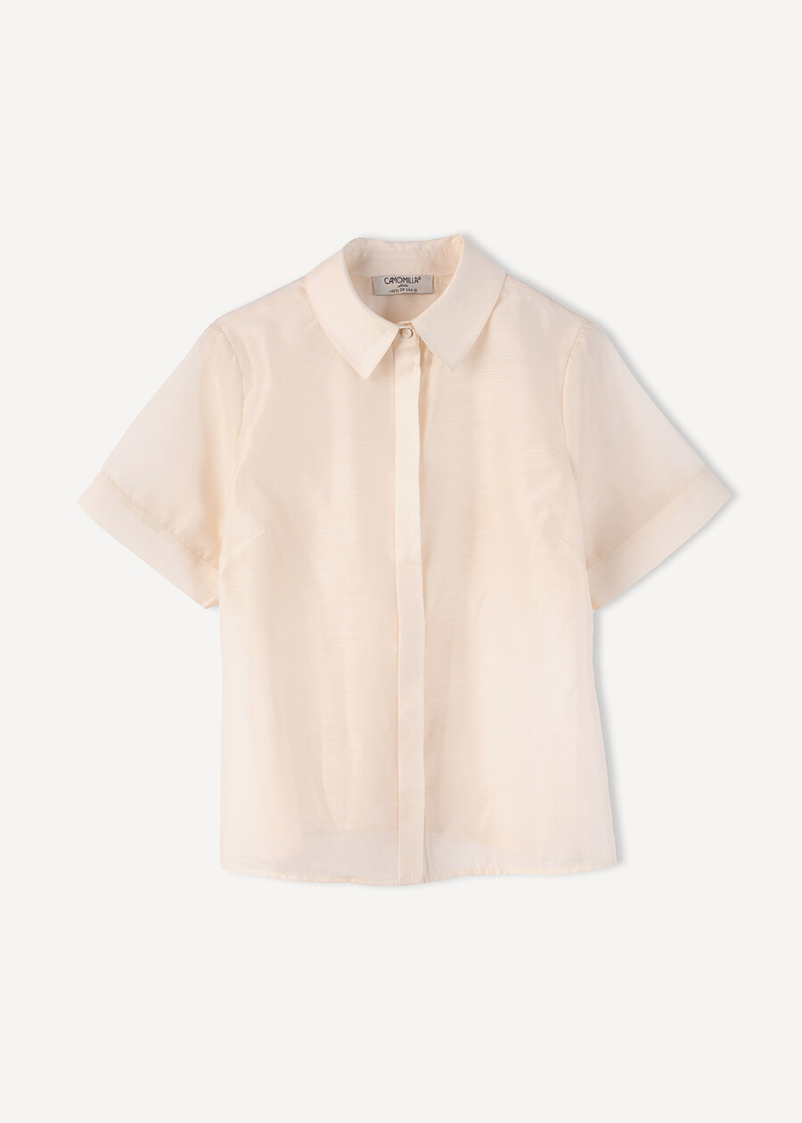 Camicia Classy a maniche corte BEIGE Donna , immagine n. 4