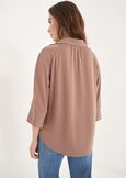 T-shirt Silvia Con Colletto VERDEMARRONE TERRA Donna immagine n. 3