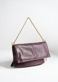 Blondie fold-over faux leather clutch NERO BLACKROSSO CHIANTI Woman image number 1