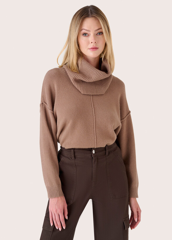 Mars sweater with high collar GRIGIO TORTORA Woman null