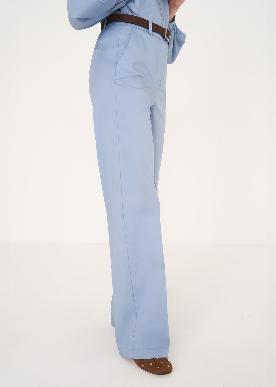 Pantalone Clair in cotone CELESTE FIORDALISOBEIGE Donna , immagine n. 3